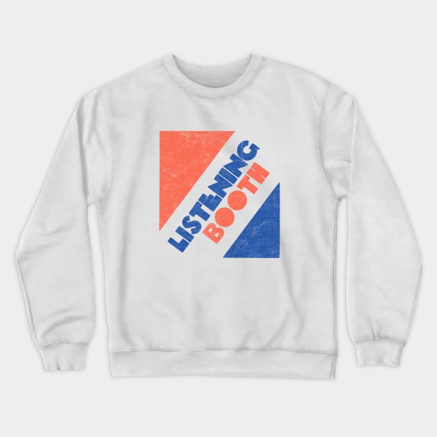 Listening Booth Records and Tapes Defunct Store Crewneck Sweatshirt by Turboglyde